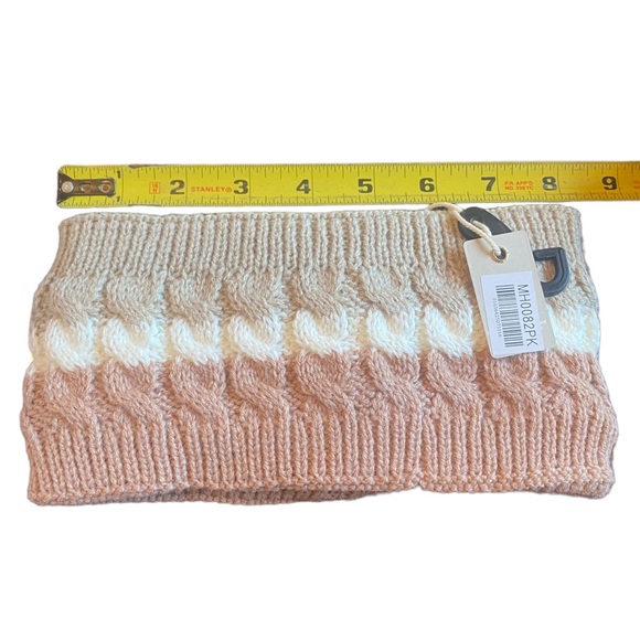 Blush Cable Knit Headwrap Earwarmer - Picture 4 of 4